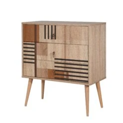 Vella Commode | Melaminegecoat | UV-Bedrukking | Bevestigbaar Aan De Muur | Veelkleurig -Emob 869VEL3469 20 202 e3ad