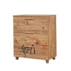 Vella Commode | 100% Gemelamineerd Spaanplaathout Van 18 Mm Dik | Bevestigbaar Aan De Muur | Kleur: Atlantic Pine -Emob 869VEL3482 20 202 81e8