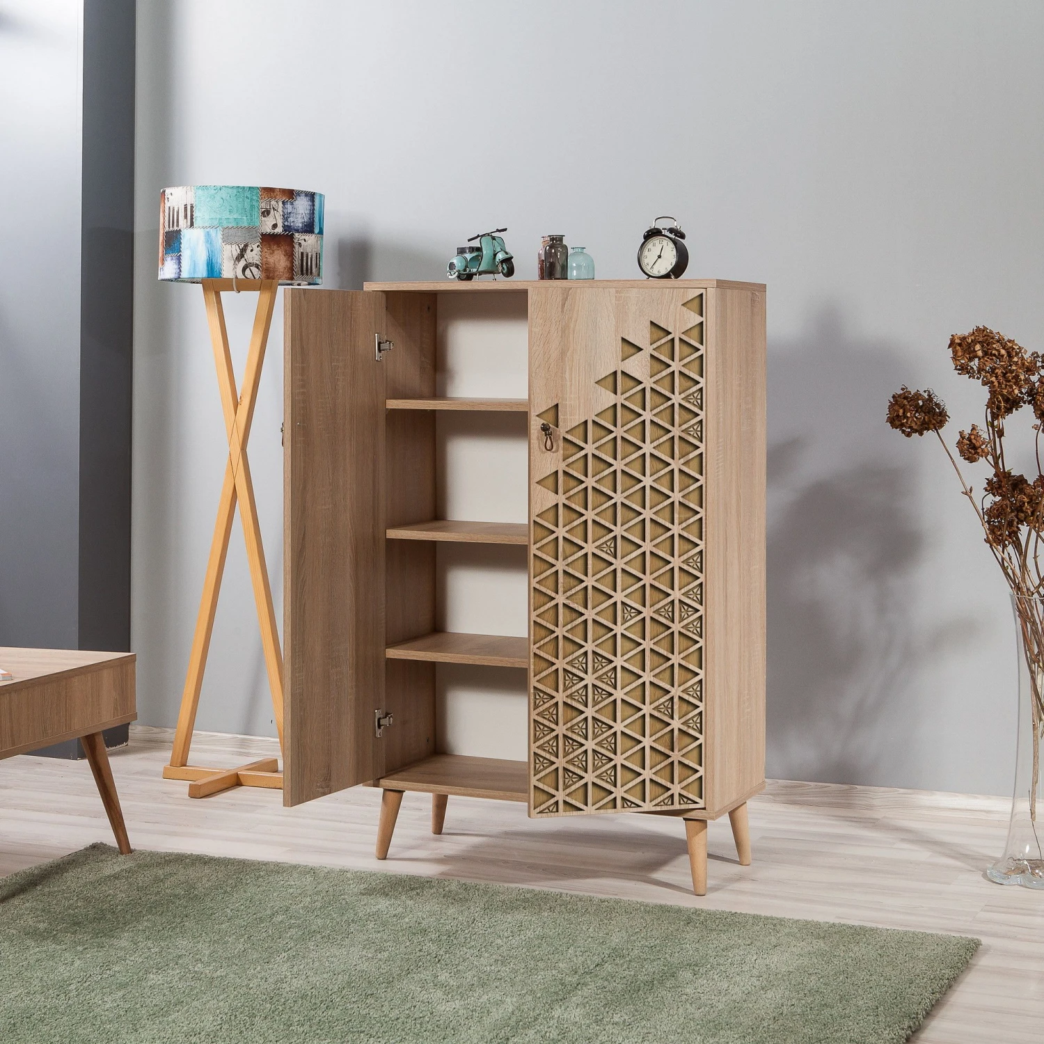 Multifunctionele Kast Vella | Sonoma Eik | 100% Melamine Gecoat 8 Multifunctionele Kast Vella | Sonoma Eik | 100% Melamine Gecoat - Afbeelding 8