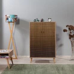 Vella Multifunctionele Kast | Sonoma Eik | 80 X 127 X 36 Cm -Emob 869VEL3978 20 202 901a