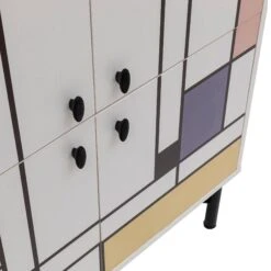 Multifunctionele Kast Vella | 18mm MELAMINE | Metalen Poten | UV-coating -Emob 869VEL4525 20 204 b75f