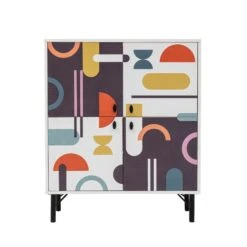 Multifunctionele Kast Vella | 18 Mm Melamine Coating | Metalen Poten | UV-coating -Emob 869VEL4526 20 205 67bd