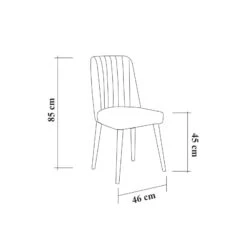 Vella Stoel | 100% Melamine | 100% Linnen | 18mm | Haagbeuk Poten 5 Vella Stoel | 100% Melamine | 100% Linnen | 18mm | Haagbeuk Poten -Emob 869VEL5108 20 203 65a3