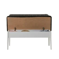 Bank Vella | 110 X 46 X 85 Cm | Linnen | Wit-Antraciet -Emob 869VEL5151 20 203 a8b8