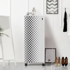 Vella Schoenenkast | 100% Melamine Gecoat | 18mm Dikte | Kunststof Poten | 50x127x38 Cm 11 Vella Schoenenkast | 100% Melamine Gecoat | 18mm Dikte | Kunststof Poten | 50x127x38 Cm -Emob 869VEL6506 20 202 7514