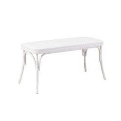 Bank Vella | 100 X 49 X 41 Cm | Kunstleer | Wit -Emob 869VEL8115 20 202 ea25