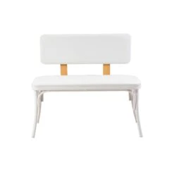 Bank Vella | 100 X 53 X 85 Cm | Kunstleer | Wit