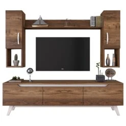 Tv-meubel Wren | 180 Cm Breedte | Wit Notenhout 16 Tv-meubel Wren | 180 Cm Breedte | Wit Notenhout -Emob 893RAN1210 20 205 5aa3