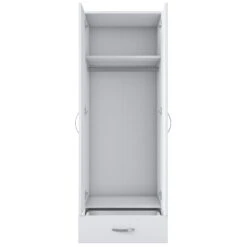 Locelso Garderobekast | 100% Melamine | Wit | 60x170x43 Cm -Emob 893RAN1414 20 209 6553