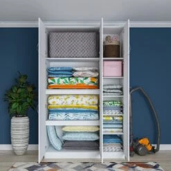 Locelso Garderobekast | 100% Gemelamineerd | Wit -Emob 893RAN1415 20 205 4e64