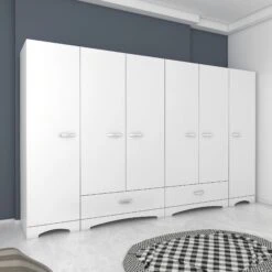 Locelso Garderobekast | Wit | 100% Melamine | 18mm -Emob 893RAN4555 20 203 ef59