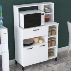 Locelso Multifunctionele Kast - 18mm Melamine - 90x133cm Wit -Emob 893RAN4939 20 202 2d1c