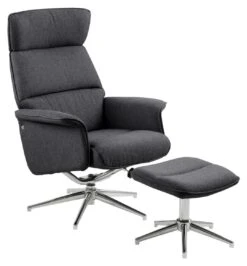 Relaxfauteuil Alura Met Voetenbankje - Grijs -Emob 8C580F4F B2FE 4E18 810E F17C0889299C 2939