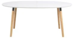 Verlengbare Eettafel Benjamin 170/270x100cm - Wit/ Eik -Emob 917E938F C55A 4590 A26F D9D152175906 0254