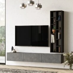 Modern TV-meubel Met Gemelamineerde Spaanplaat - 18 Mm Dik -Emob 921YRD1118 20 202 58ad
