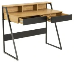 Bureau Reece 100cm - Zwart/eik -Emob 94E3B481 77AB 4580 9253 94DF1ABFBF54 1f4a