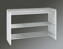 Bank Tillio 81cm, 2 Rekken - Chroom/beton Decor -Emob 95631 Hintergrund 2d9d