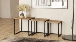 Elegante Nesting Table Set | 100% Melamine Gecoat | Atlantic Pine | 3 Stuks -Emob 956LCS1205 20 204 65e9