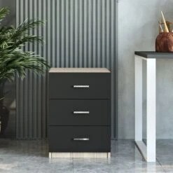 Ladekast Locelso | 46,6 X 44,5 X 61,8 Cm | Oak Black -Emob 956LCS1302 20 202 33ce