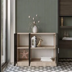 Locelso Multifunctionele Kast | 18mm Dik | 89cm Breed | Eiken Zwart 9 Locelso Multifunctionele Kast | 18mm Dik | 89cm Breed | Eiken Zwart -Emob 956LCS1502 20 204 2d1b