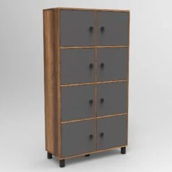 Locelso Multifunctionele Kast | 18 Mm Dik | Notelaar Antraciet