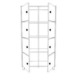 Locelso Multifunctionele Kast | 18 Mm Dik | Notelaar Antraciet -Emob 956LCS1511 20 207 b65a