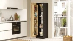 Multifunctionele Kast Locelso | 44,3 X 41,7 X 176,4 Cm | Black Walnut -Emob 956LCS1554 20 203 a029