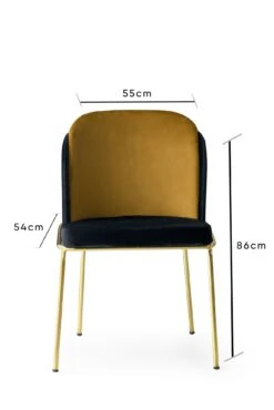 Stoelset (4 Stuks) Zwart Goud -Emob 974NMB1172 20 207 aa11