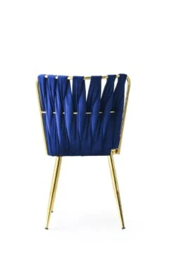 Stijlvolle En Comfortabele Stoelenset - Goud Marineblauw -Emob 974NMB1181 20 204 794b