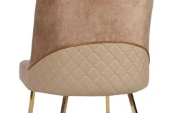 Vella Stoel Set (2 Stuks) | Metalen Frame | Fluwelen Zitting | Goudbruin -Emob 974NMB1203 20 206 f445