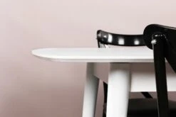 Vella Eettafel | 100% MDF | Plastic Poten | Wit -Emob 974NMB1512 20 203 602e