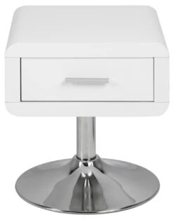 Nachtkastje Colar 40x40cm, 1 Lade - Wit -Emob 9D94A3D3 C642 4AAF 95CA D1F7B5941A50 84e1