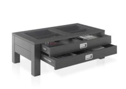 Salontafel Yadran 110cm Met 2 Lades - Grijs -Emob A8 Florian offen 2 83 664 C0 d2ac