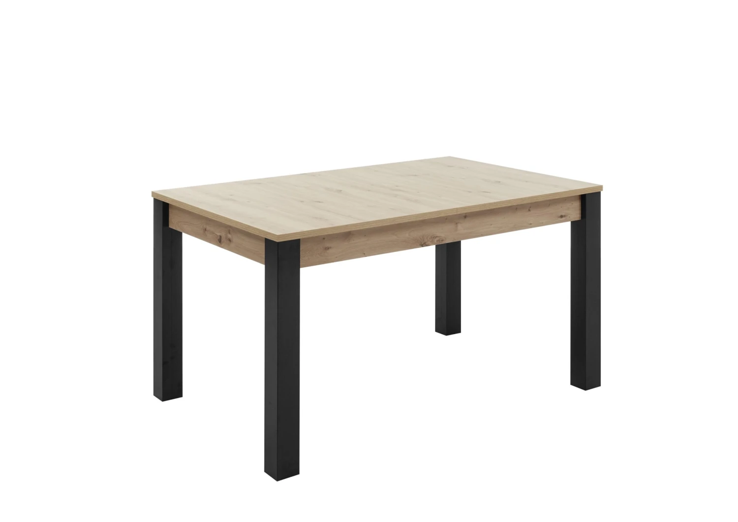 Verlengbare Eettafel Laifis 140/210cm - Zwart/oude Eik 3 Verlengbare Eettafel Laifis 140/210cm - Zwart/oude Eik - Afbeelding 3