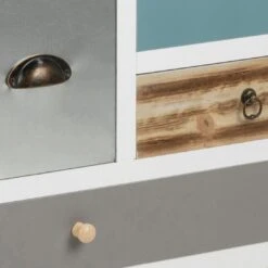 Commode Tiara 70cm, 11 Lades - Wit/multicolor -Emob A9BD9D9E 7BBE 4DC8 977F D84E3700E8A8 67c3