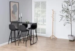 Barstoel Wilhelm, H:73cm - Donkergrijs/zwart -Emob AD5E6F17 51CB 4AD4 9BF2 558478A55D4F 2a2f