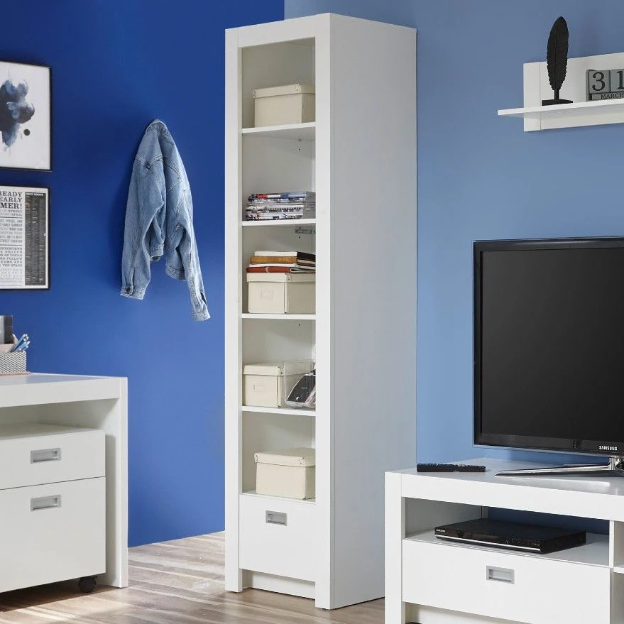 Boekenkast Arkea Met 1 Lade - Wit