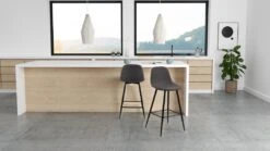 Barstoel Wilhelm, H: 65cm - Donkergrijs/zwart -Emob B019BDE8 DA51 43BB B80E 58C4324FA73B d608