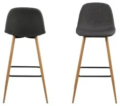 Barstoel Wilhelm - Donkergrijze Stof/eik -Emob B1E3FF81 7F7B 431E AFAE 221890F3E282 0a4d