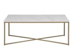 Salontafel Alisma 120x60cm - Wit Marmer/ Goud -Emob B73CB8C5 E5DC 4E9C B328 9A956E6B310D 3d00