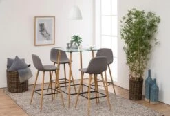 Barstoel Wilhelm - Lichtgrijs/eik -Emob C5AC6580 46F8 4CE6 9D2E F841253FAF10 7972