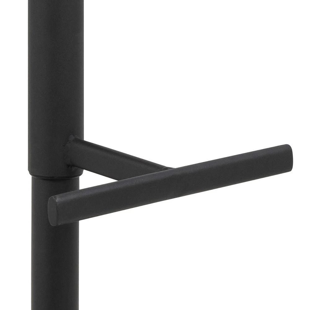 Verstelbare Barstoel Adèle 65-86cm - Antraciet/zwart 5 Verstelbare Barstoel Adèle 65-86cm - Antraciet/zwart - Afbeelding 5