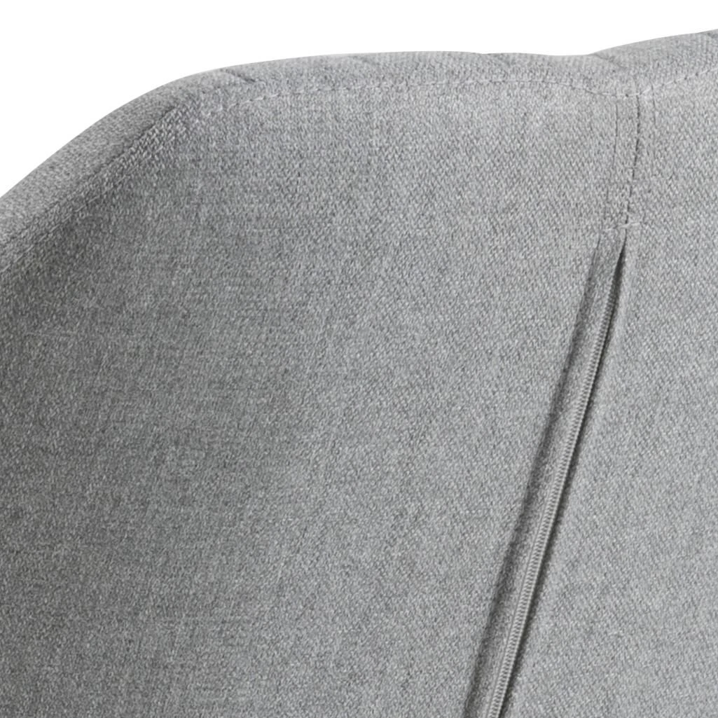 Armstoel Hermeline - Lichtgrijs/eik 5 Armstoel Hermeline - Lichtgrijs/eik - Afbeelding 5