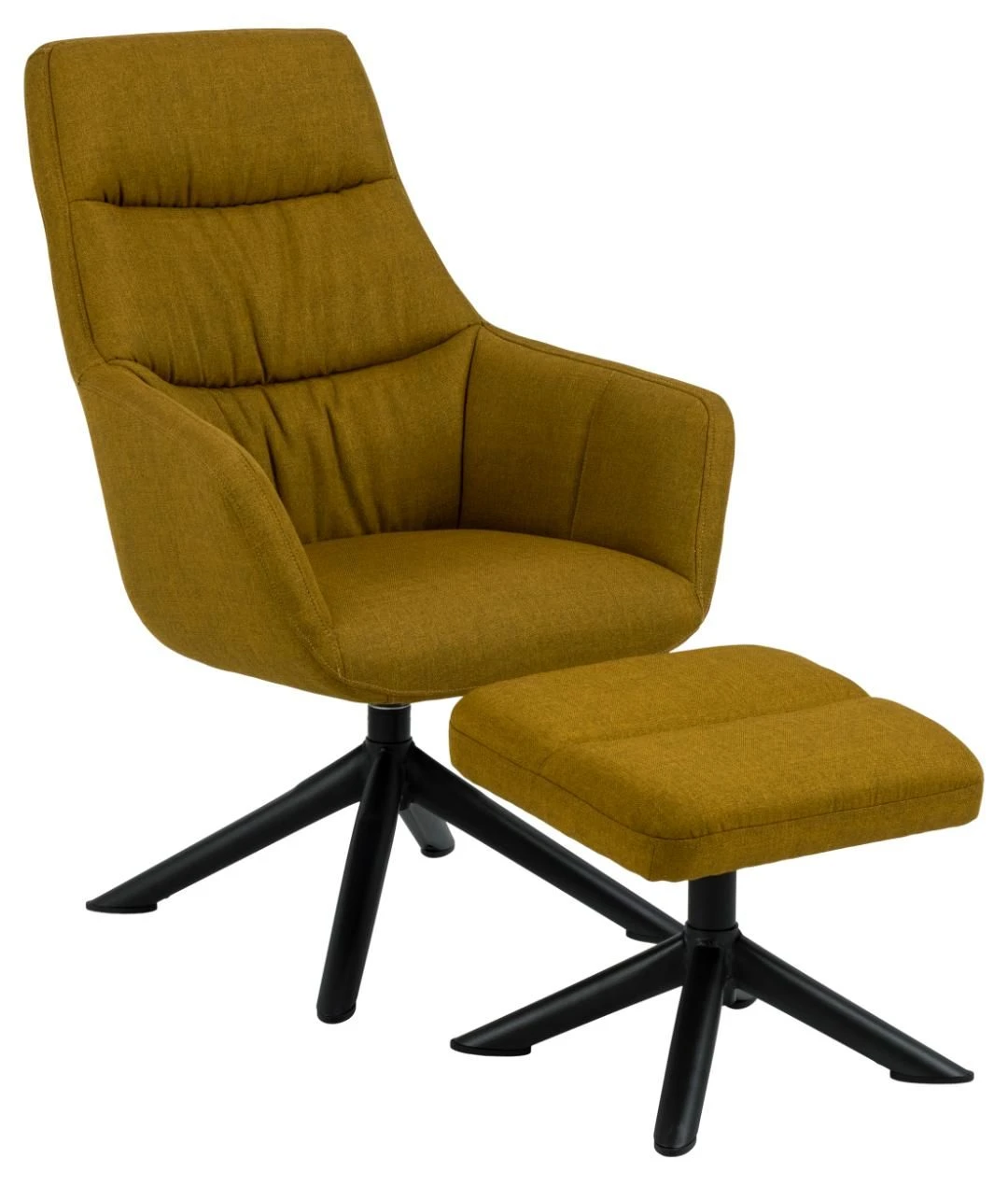 Relaxfauteuil Harper - Okergeel 1 Relaxfauteuil Harper - Okergeel