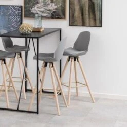 Barstoel Sammy - Grijs/beige