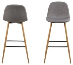 Barstoel Wilhelm - Lichtgrijs/eik -Emob CCE2C601 DA29 42F3 89FA D34AE5129819 1dad