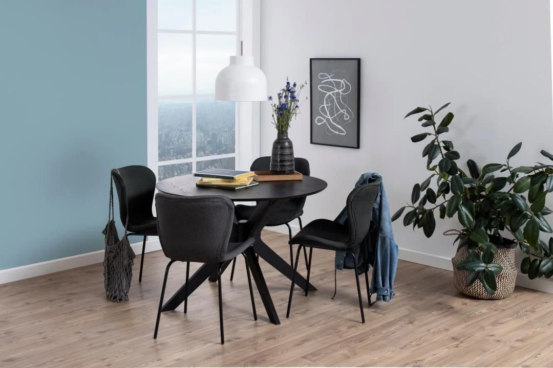 Eettafel Laurence ø105cm - Zwart 2 Eettafel Laurence ø105cm - Zwart - Afbeelding 2