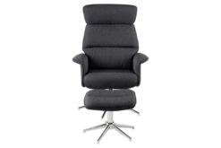 Relaxfauteuil Alura Met Voetenbankje - Grijs -Emob D86C1DBC 53DC 4CD7 BBCB DEEEE749753A 4948
