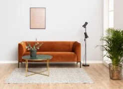 Salontafel Alisma ø80cm - Groen Marmer/ Goud -Emob DA1BDCC9 C2E1 4979 B4F9 49BAA554B700 0a76