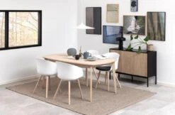 Eetkamerstoel Anouck - Wit/eik -Emob E0ABDEA1 A3C1 4842 9768 1E0DE1FBB603 bdfc